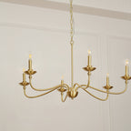 Alshaarae Vintage Industrial Brass Chandelier