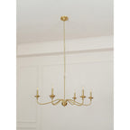 Alshaarae Vintage Industrial Brass Chandelier