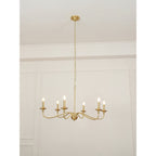 Alshaarae Vintage Industrial Brass Chandelier