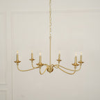 Alshaarae Vintage Industrial Brass Chandelier