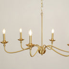 Alshaarae Vintage Industrial Brass Chandelier