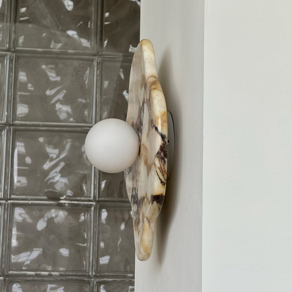 Abnormal  Marble Glass Wall Lamp