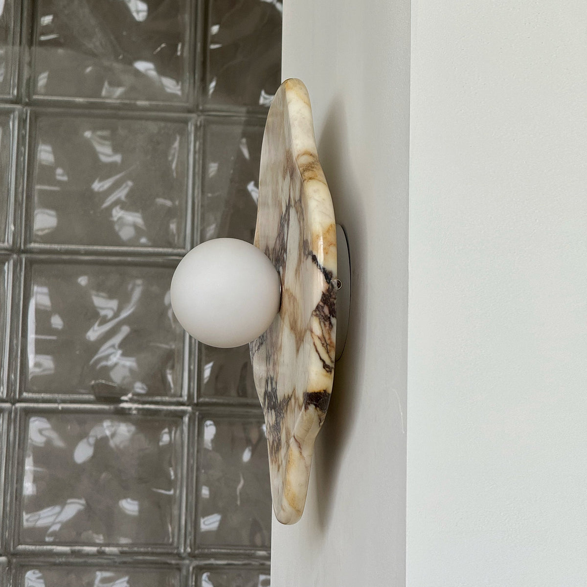 Abnormal  Marble Glass Wall Lamp