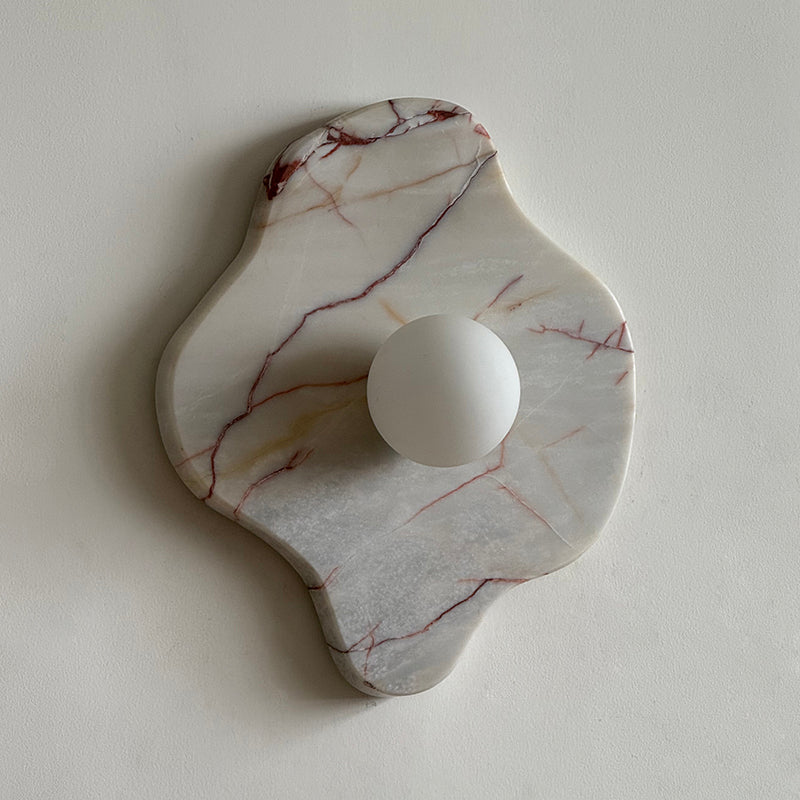Abnormal  Marble Glass Wall Lamp