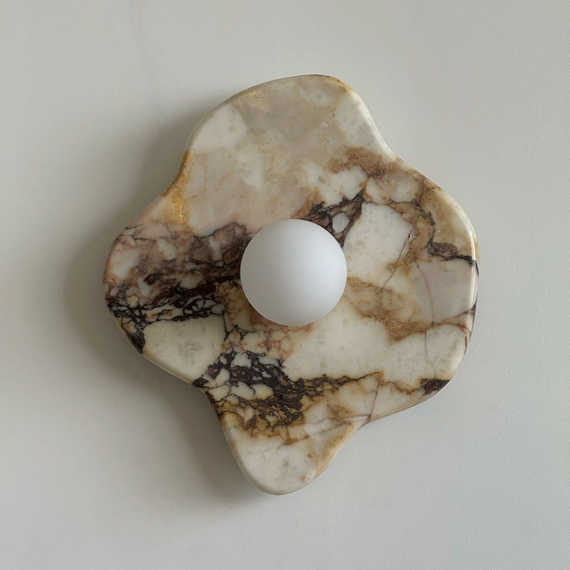 Abnormal  Marble Glass Wall Lamp