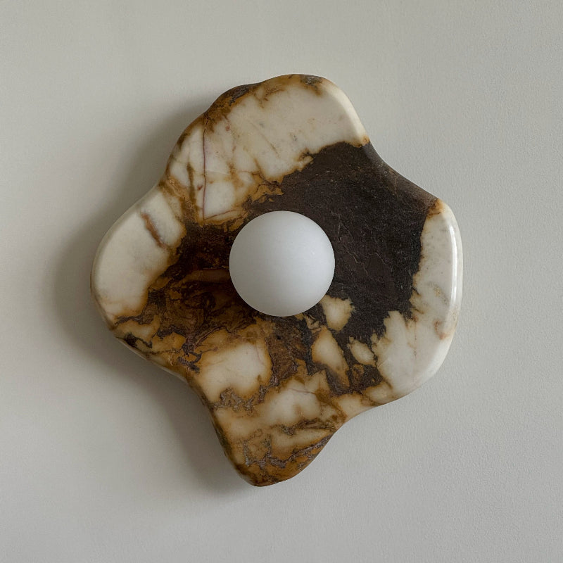 Abnormal  Marble Glass Wall Lamp