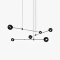 Lustra Chandelier Black Glass Acaba Elegant
