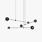 Lustra Chandelier Black Glass Acaba Elegant