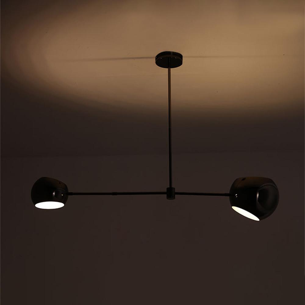 Lustra Chandelier Black Glass Acaba Elegant