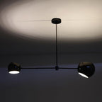 Lustra Chandelier Black Glass Acaba Elegant