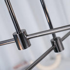 Lustra Chandelier Black Glass Acaba Elegant