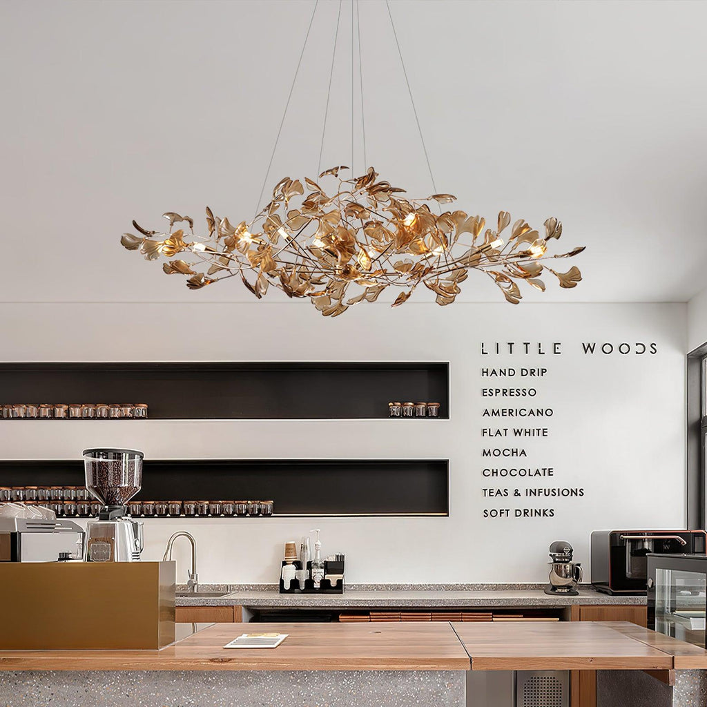 Olivia Ginkgo Acrylic Chandeliers - image 6