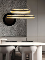 Erveliel Modern Minimalist LED Round Chandelier