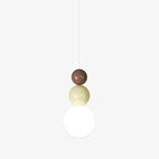 Orbis Acrylic Three Ball Pendant Lamp