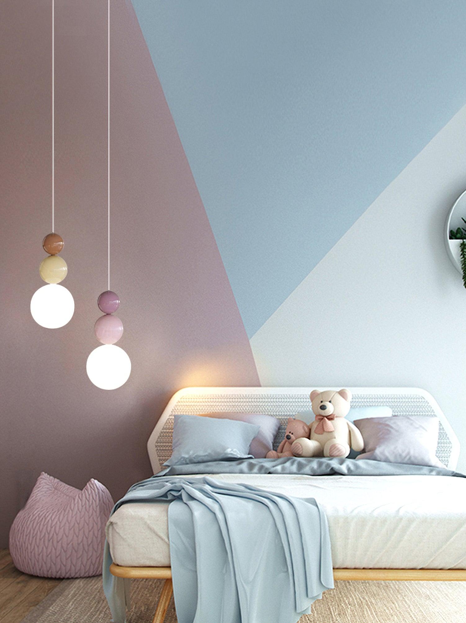 Orbis Acrylic Three Ball Pendant Lamp