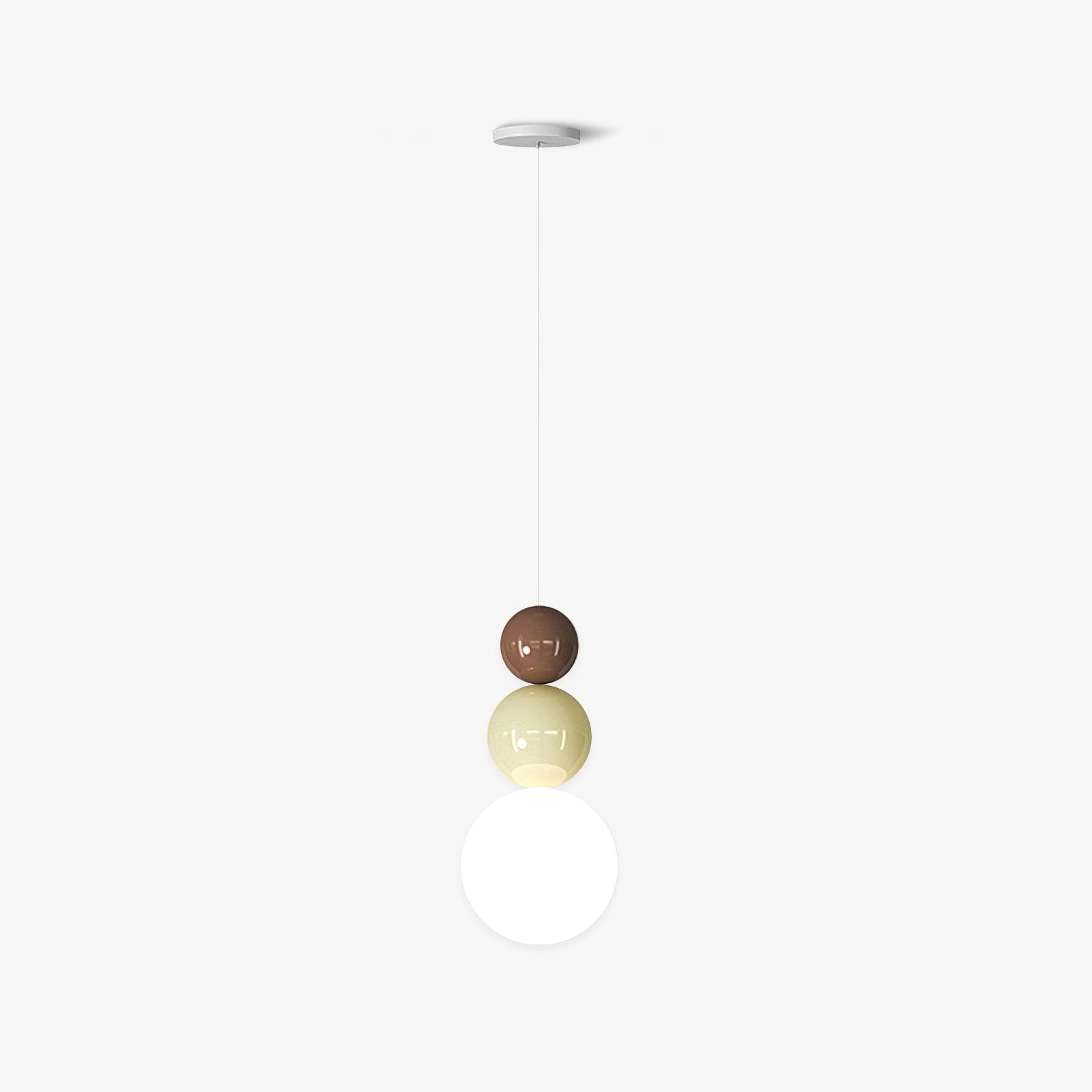 Orbis Acrylic Three Ball Pendant Lamp