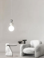 Orbis Acrylic Three Ball Pendant Lamp