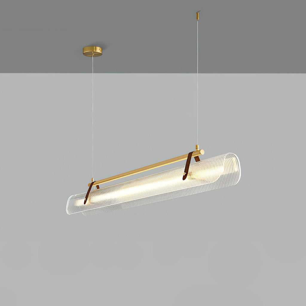 Lustra Pendant Lamp Acrylic Linear Modern for Dining Room