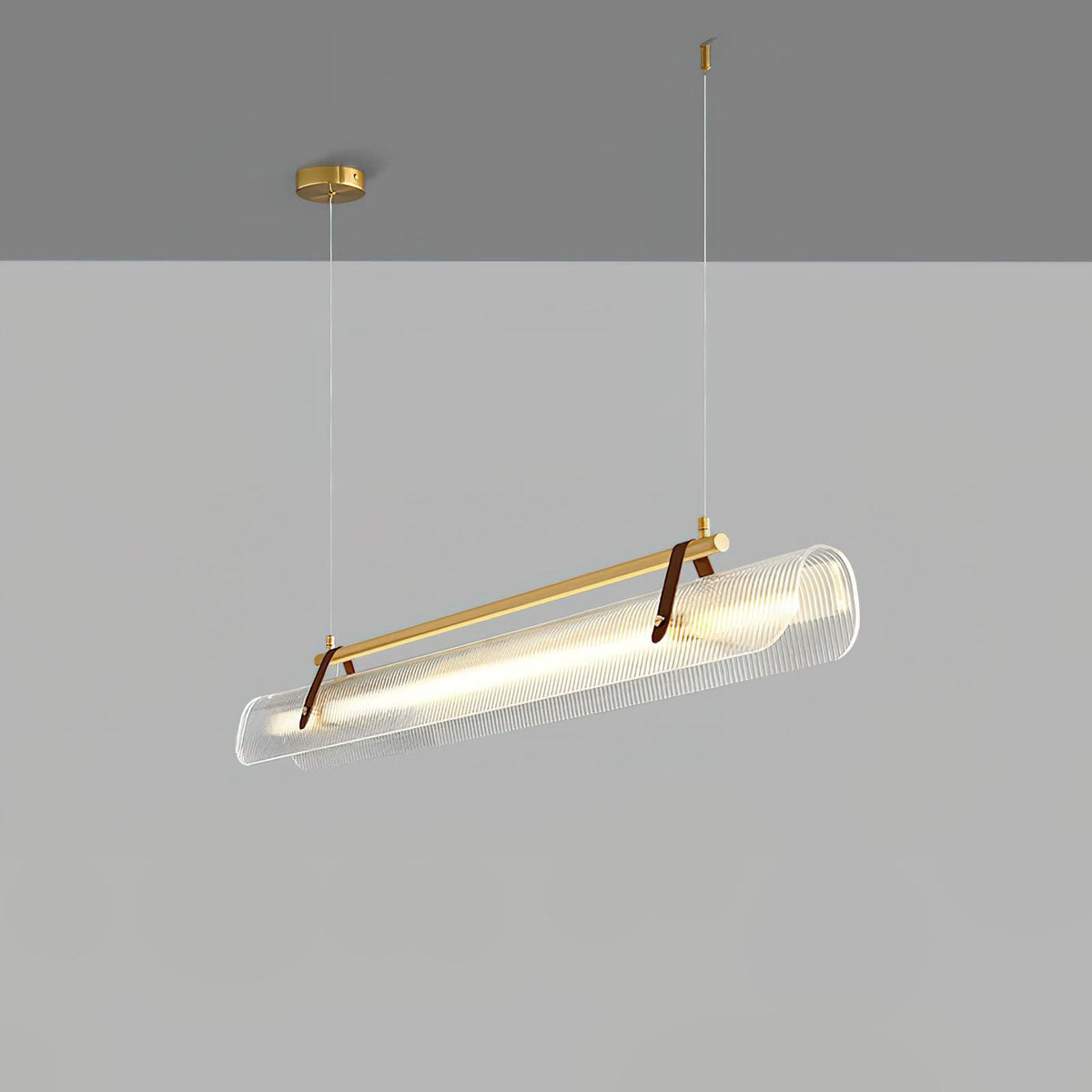 Lustra Pendant Lamp Acrylic Linear Modern for Dining Room