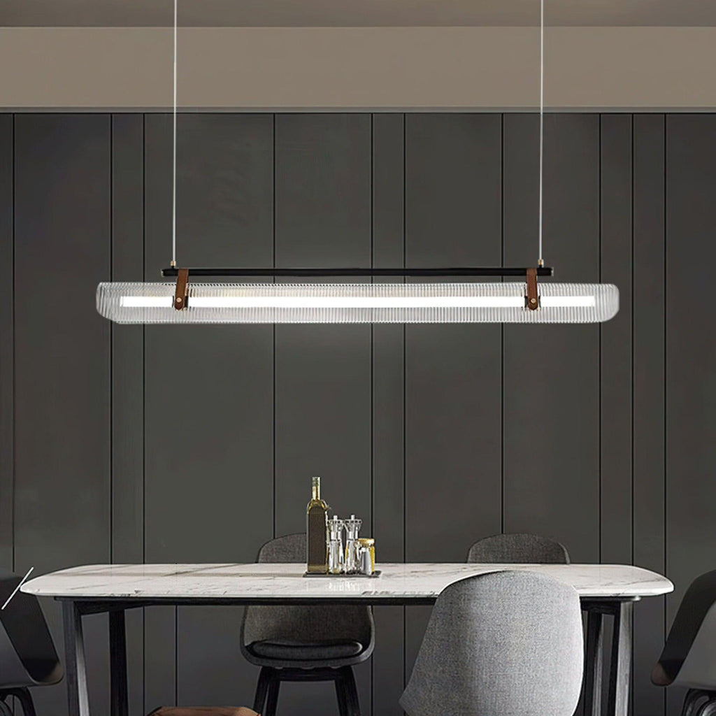 Lustra Pendant Lamp Acrylic Linear Modern for Dining Room