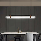 Lustra Pendant Lamp Acrylic Linear Modern for Dining Room