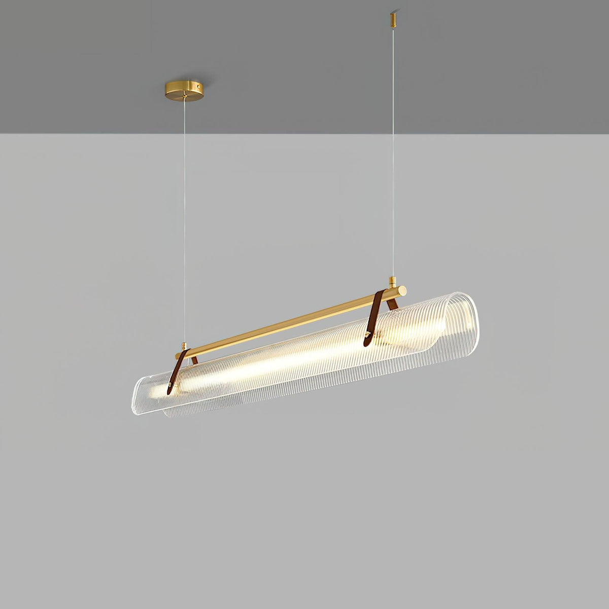 Lustra Pendant Lamp Acrylic Linear Modern for Dining Room
