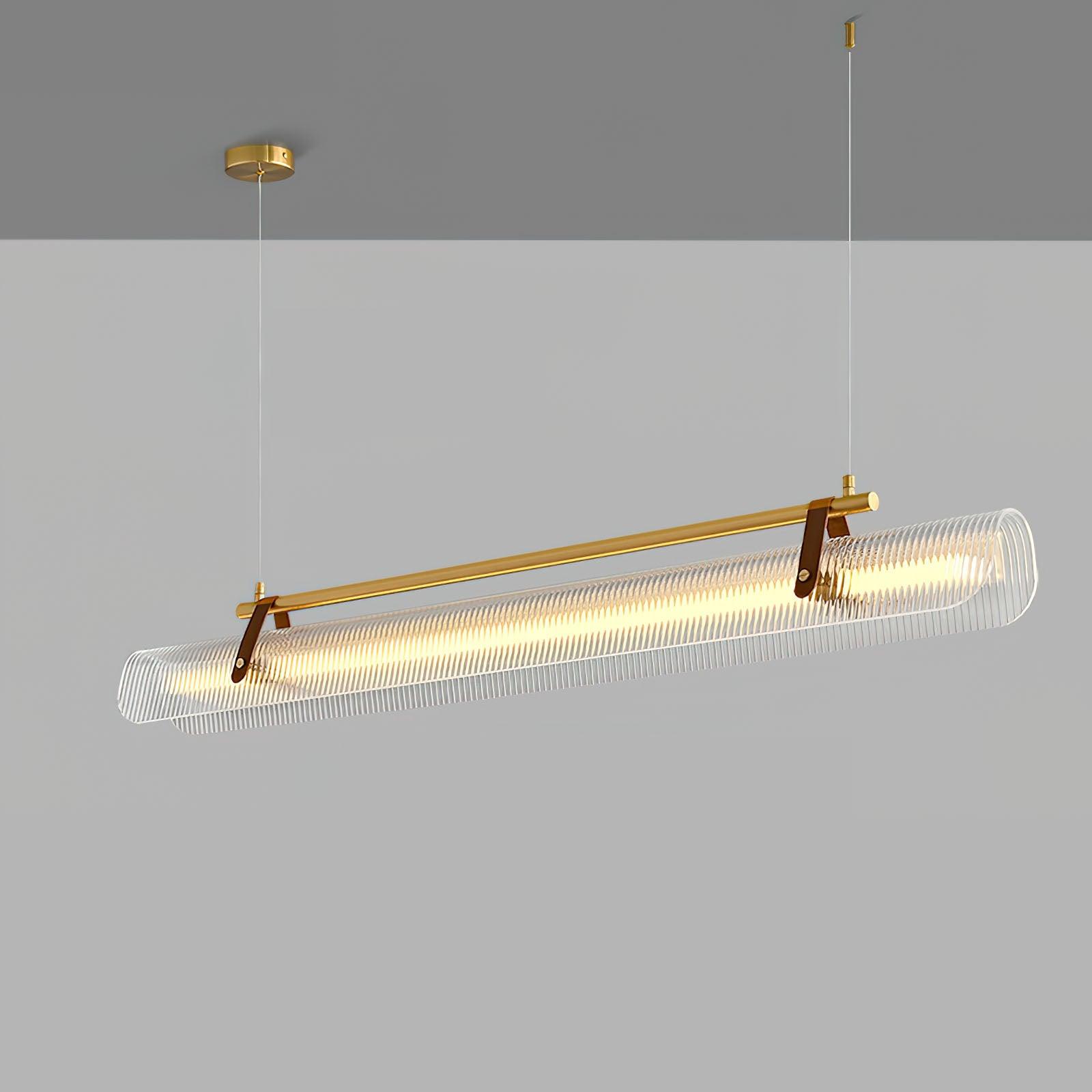 Lustra Pendant Lamp Acrylic Linear Modern for Dining Room