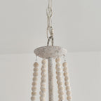 Vintage Farmhouse Wood Chandelier