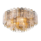 Aurora Ceiling Lamp Glass Tube Layered Amber