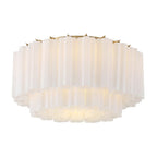 Aurora Ceiling Lamp Glass Tube Layered Amber