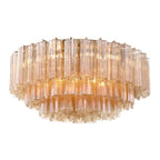 Aurora Ceiling Lamp Glass Tube Layered Amber