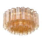 Aurora Ceiling Lamp Glass Tube Layered Amber