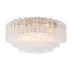 Aurora Ceiling Lamp Glass Tube Layered Amber