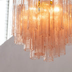 Chandelier Murano Glass Layers Living Spaces