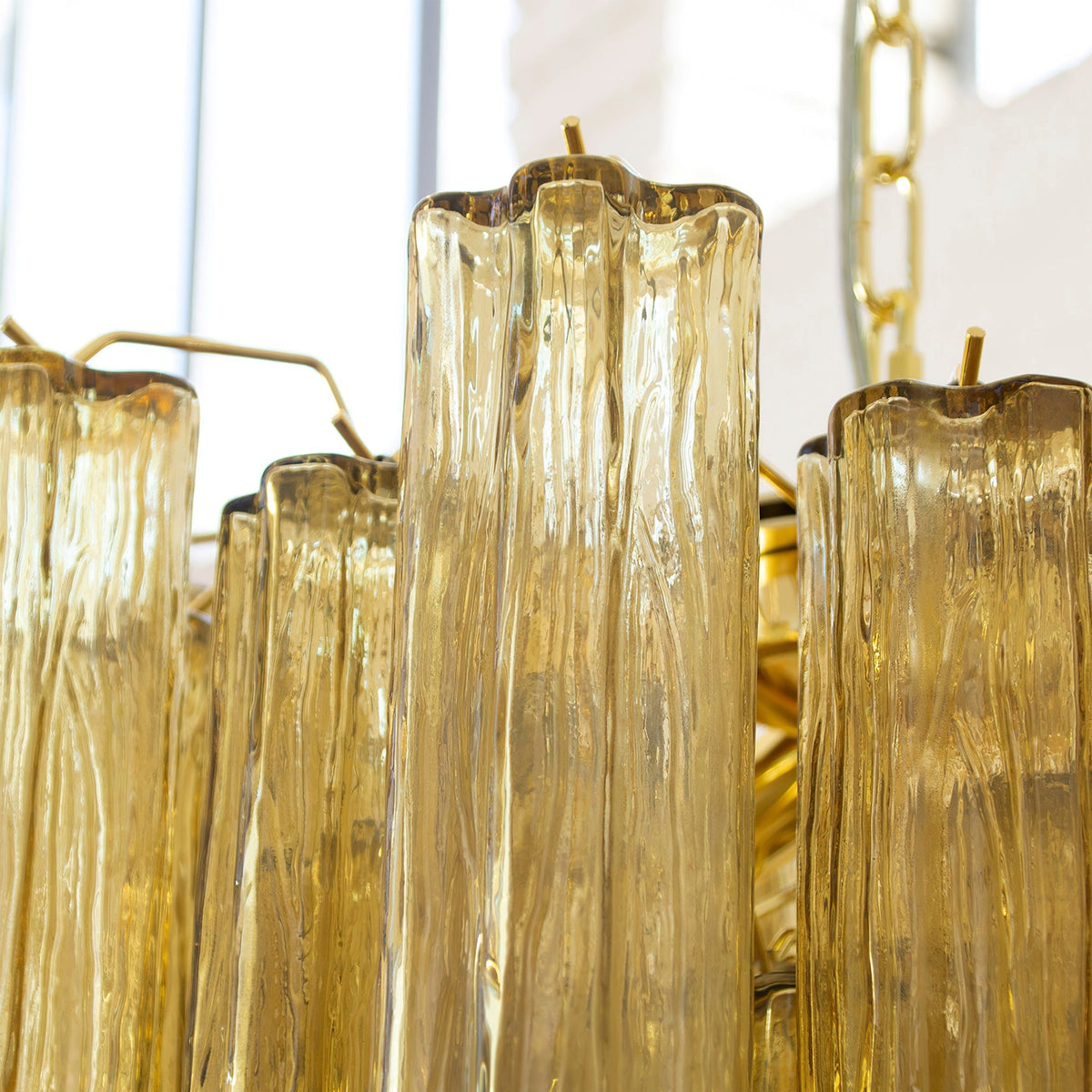 Chandelier Murano Glass Layers Living Spaces