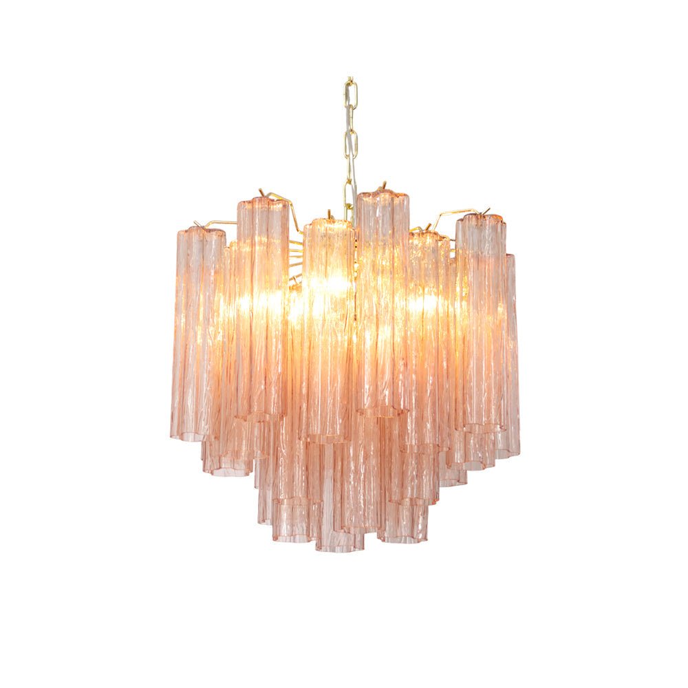 Aurora Chandelier Glass Tube Layered Luxury