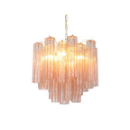 Aurora Chandelier Glass Tube Layered Luxury