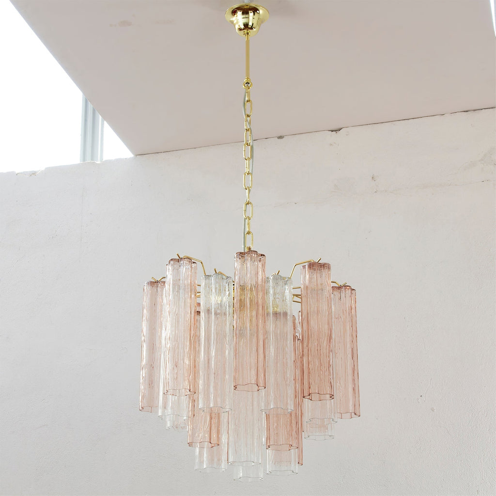 Aurora Chandelier Glass Tube Layered Luxury