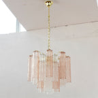 Aurora Chandelier Glass Tube Layered Luxury