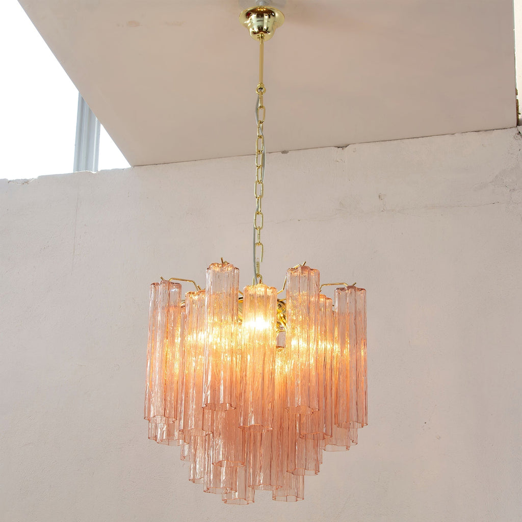 Aurora Chandelier Glass Tube Layered Luxury