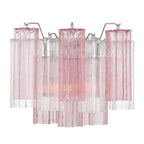 Aurora Wall Light Tronchi Glass Tube Tiered Amber Modern