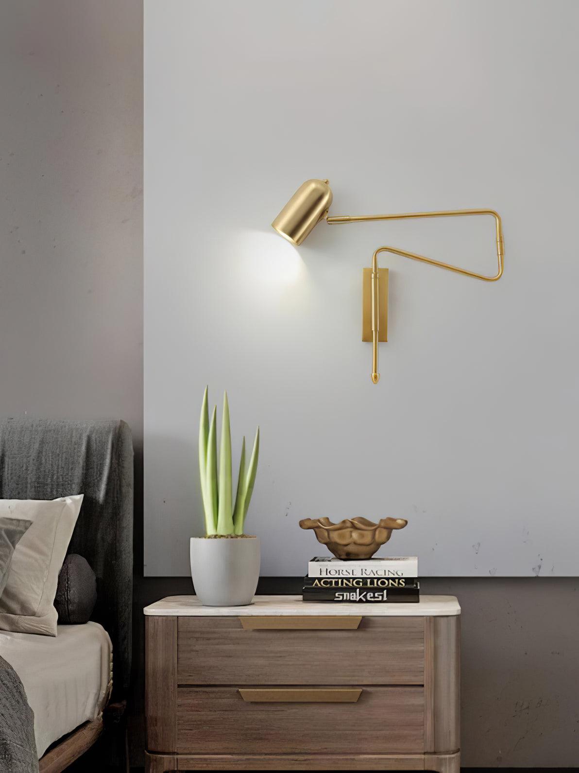 Ivar Adjustable Arm Plug In Wall Light