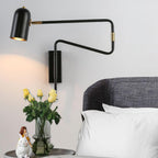 Ivar Adjustable Arm Plug In Wall Light