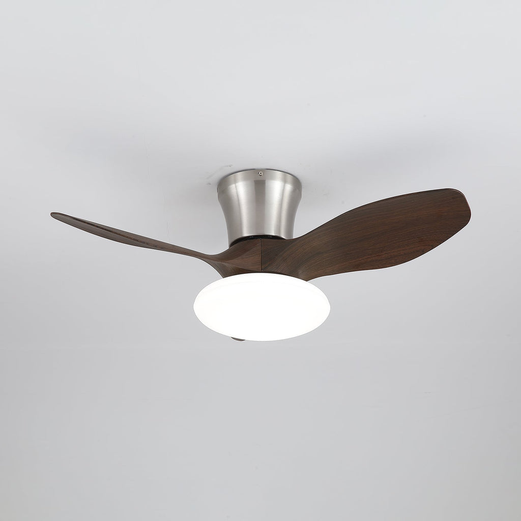 Velora Modern Wood Ceiling Fan Light