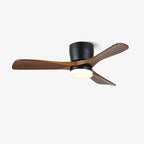 Nerio Minimalist Wood Ceiling Fan Light