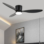 Nerio Minimalist Wood Ceiling Fan Light