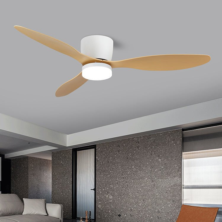 Nerio Minimalist Wood Ceiling Fan Light