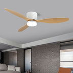 Nerio Minimalist Wood Ceiling Fan Light