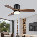 Nerio Minimalist Wood Ceiling Fan Light