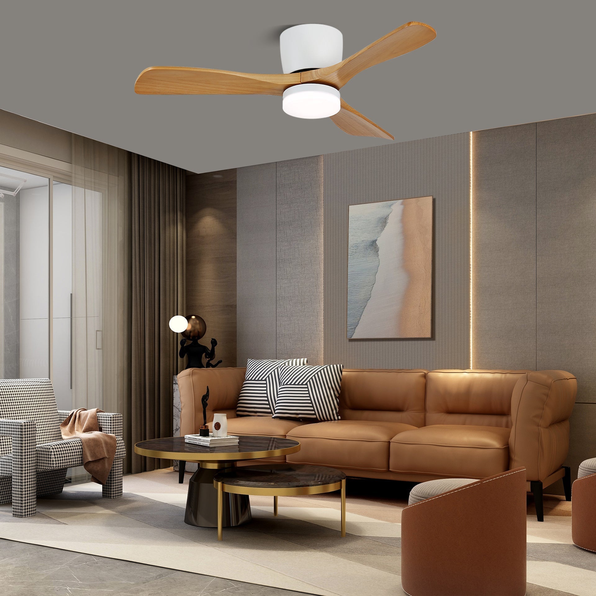 Nielsen Wooden  42"/52" Ceiling Fan  With Light - image 6